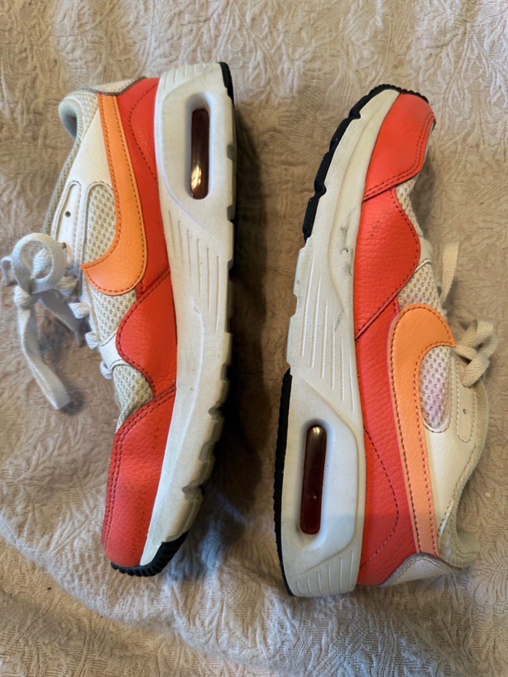 Nike Women’s White Orange Pink Accent Sneakers